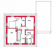 Dachgeschossgrundriss