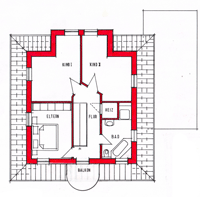 Dachgeschossgrundriss