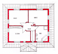 Dachgeschossgrundriss