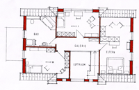 Dachgeschossgrundriss